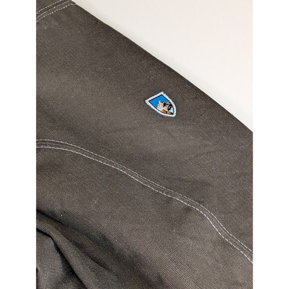 Kuhl Burr Vintage Patina Dye Canvas Jacket Mens Size XL Olive Green Jacket Coat - Picture 3 of 13